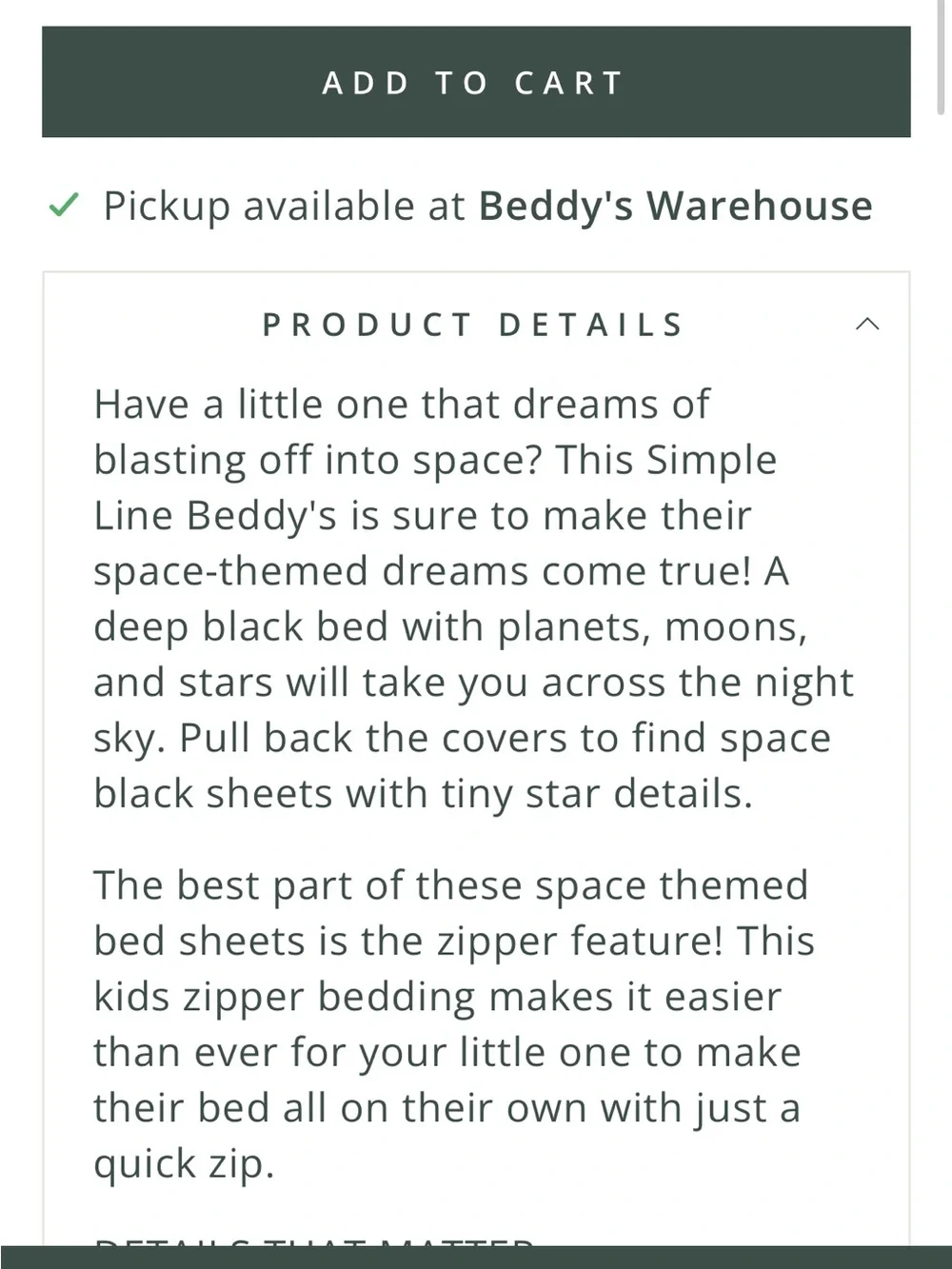 Beddys full size